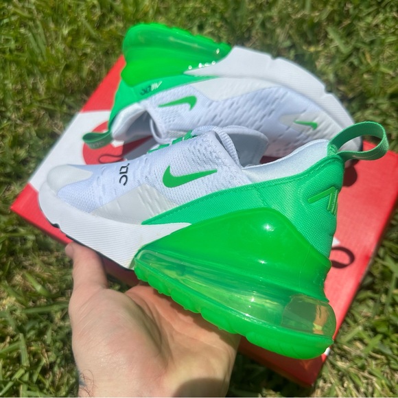 NIKE AIR MAX 270 WHITE GREEN - Picture 3 of 3